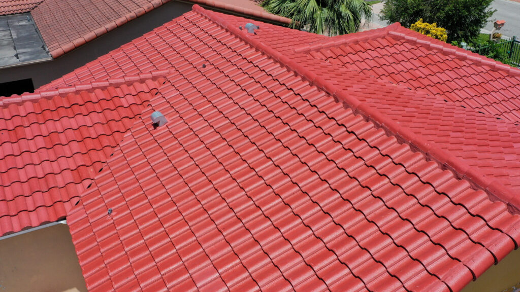 red tile finish for residential home by bravo's roofing